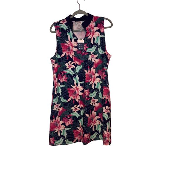 NWT Tommy Bahama racquet and paddle tropical print athletic dress size XL - Picture 1 of 6